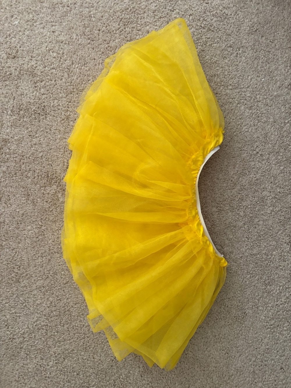 Bright Yellow Tulle TutU Skirt